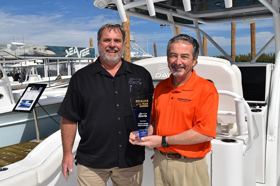 Nautical Ventures has been recognized as #1 Dealer of the Year by both Buddy Davis Yachts and Century Boats.